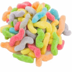 Gummy Tiny Neon Worms